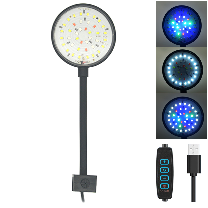 USB 수족관 LED 램프 물고기 탱크 조명 장식 수생 - Aquarium Marine Lights 리뷰 및 가격