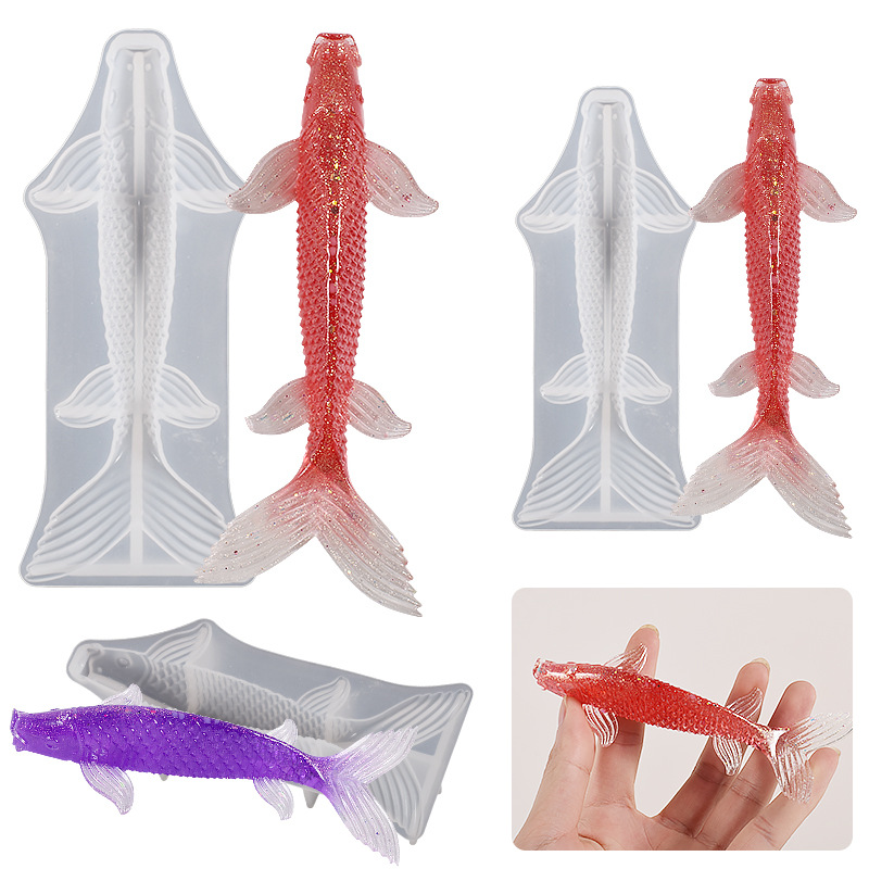 3D 잉어 모양 에폭시 수지 몰드 바다 동물 잉어 문어 - Marine Fish Tank 리뷰 및 가격