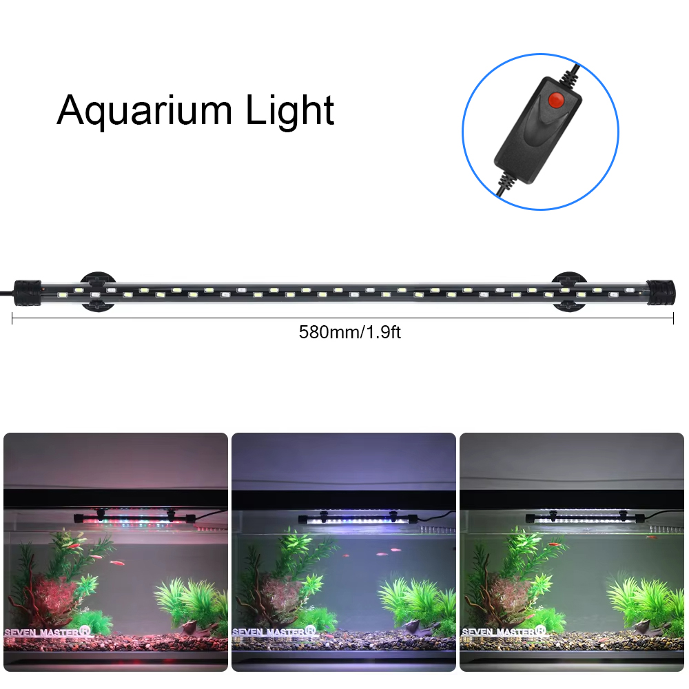 58CM 수족관 빛 LED 식물 성장 램프 방수 물고기 - Aquarium Marine Lights 리뷰 및 가격
