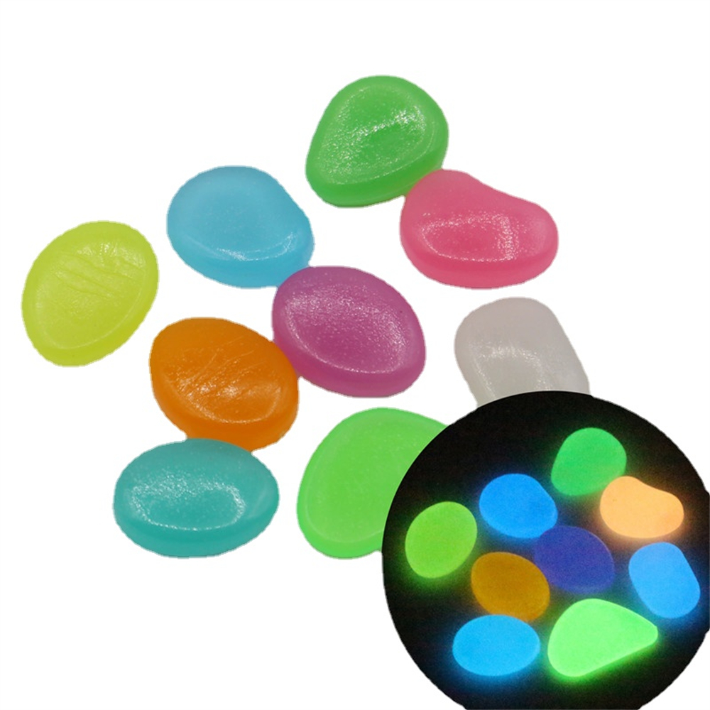 50pcs 빛나는 돌 형광 자갈 자갈 어두운 빛나는 돌 - Ocean Aquarium 리뷰 및 가격