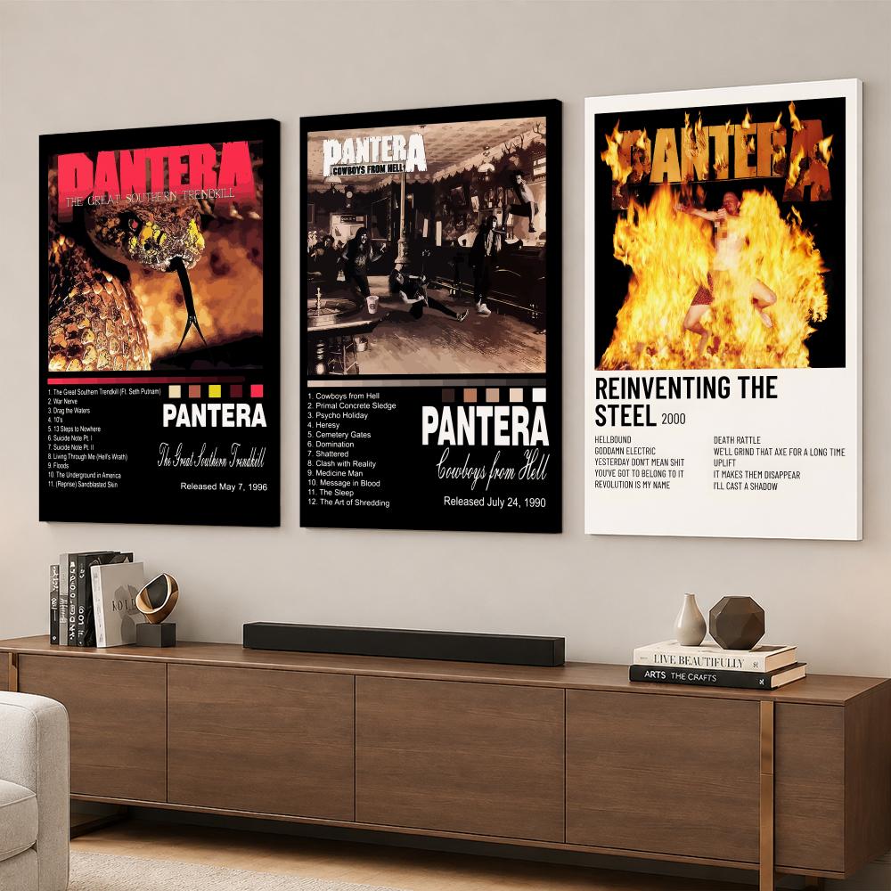 록 밴드 음악 앨범 P-Pantera 액자형 벽화, 침 - Live Rock 리뷰 및 가격
